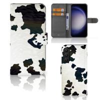 Samsung Galaxy S23 Plus | Telefoonhoesje | Met pasjeshouder | Koeienvlekken