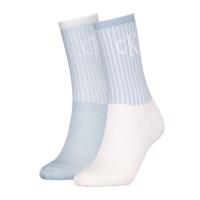 Calvin Klein 2 stuks Glossy Rib Crew Socks