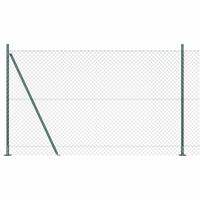 VidaXL Afrasteringspaal groen 10 x 1,5 m (40 x 40 mm gaas)