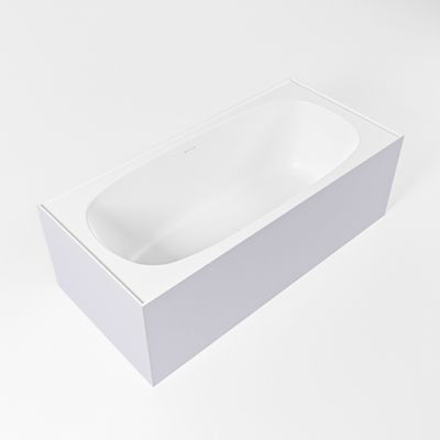 Vrijstaand bad Mondiaz Freeze | 180x85 cm | Solid surface | Ovaal | Cale - Talc