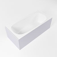 Vrijstaand bad Mondiaz Freeze | 180x85 cm | Solid surface | Ovaal | Cale - Talc Vrijstaand bad Mondiaz Freeze | 180x85 cm | Solid surface | Ovaal | Cale - Talc