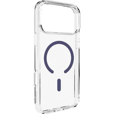 Puro Cover Apple iPhone 17 Pro Transparant, Blauw MagSafe compatible