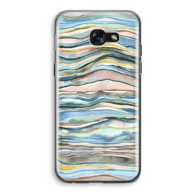 Watercolor Agate: Samsung Galaxy A5 (2017) Transparant Hoesje