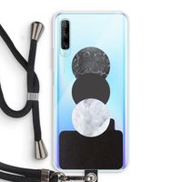 Marmeren cirkels: Huawei P Smart Pro Transparant Hoesje met koord