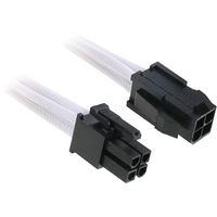 Bitfenix Stroom Verlengkabel [1x ATX-stroomstekker 4-polig - 1x ATX-stroombus 4-polig] 0.45 m Wit, Zwart - thumbnail