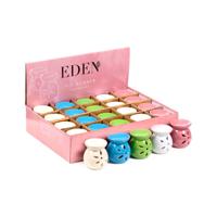 Keramiek Geurbrander met uitgesneden bloemblad - Small