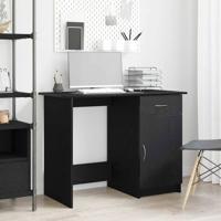 Bureau Zwart eiken 100 x 50 x 76 cm Bewerkt hout