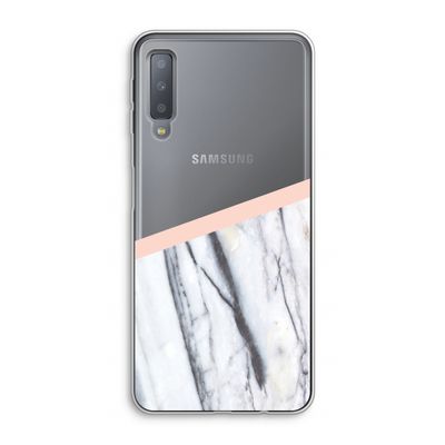 A touch of peach: Samsung Galaxy A7 (2018) Transparant Hoesje