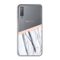 A touch of peach: Samsung Galaxy A7 (2018) Transparant Hoesje