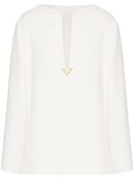 Valentino Garavani blouse VGold en soie - Blanc - thumbnail