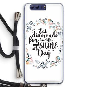 Diamonds: Honor 9 Transparant Hoesje met koord