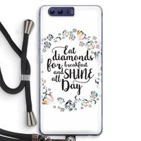 Diamonds: Honor 9 Transparant Hoesje met koord