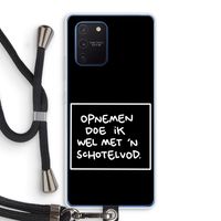 Schotelvod: Samsung Galaxy Note 10 Lite Transparant Hoesje met koord