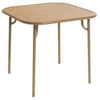 Petite Friture Week-end tuintafel 85x85 met dicht blad Gold