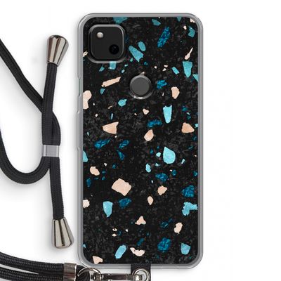Terrazzo N°11: Pixel 4a Transparant Hoesje met koord