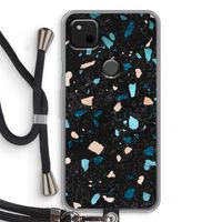 Terrazzo N°11: Pixel 4a Transparant Hoesje met koord