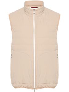 Brunello Cucinelli gilet à design matelassé - Tons neutres