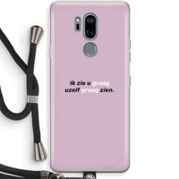 uzelf graag zien: LG G7 Thinq Transparant Hoesje met koord