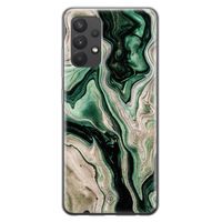 Samsung Galaxy A32 4G siliconen hoesje - Green waves