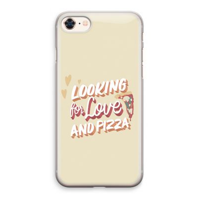 Pizza is the answer: iPhone 8 Transparant Hoesje