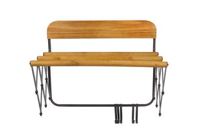 Kapstok uittrekbaar zwart metaal 62,5x57x28,5cm