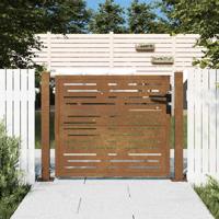 VidaXL Poort vierkant 105x105 cm cortenstaal