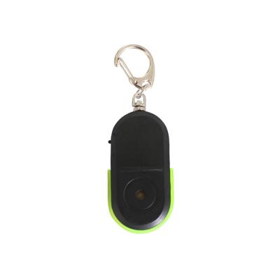 5 STKS draagbare anti-lost alarm Key Finder draadloze Whistle geluid LED licht Locator Finder (groen)