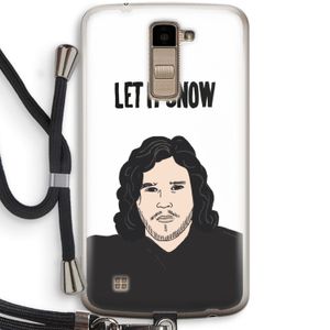Let It Snow: LG K10 (2016) Transparant Hoesje met koord