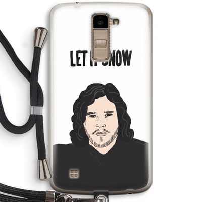 Let It Snow: LG K10 (2016) Transparant Hoesje met koord