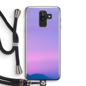 Sunset pastel: Samsung Galaxy J8 (2018) Transparant Hoesje met koord