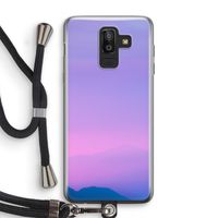 Sunset pastel: Samsung Galaxy J8 (2018) Transparant Hoesje met koord
