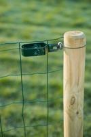 Draadspanset met 2 draadklemmen groen geplastificeerd Nature - Nature