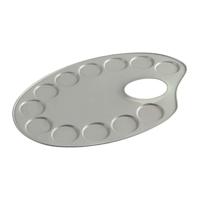 Talens palet metaal ovaal 12,6x18,5cm