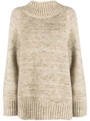 Maison Margiela pull Botanical Dye à col rond - Tons neutres