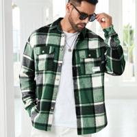 Bon&Bon ModaGents Heren Jas - Groen Geruit Oversized - Herfst/Winter Groen / L