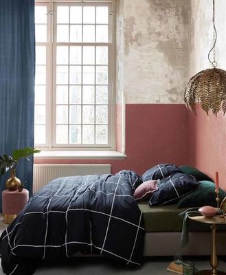 At Home At home dekbedovertrek Simple blauw