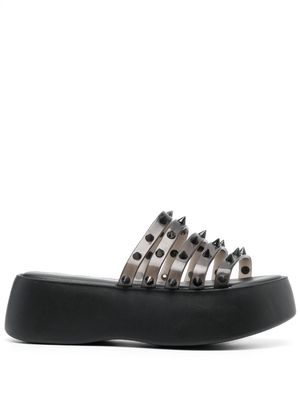 Jean Paul Gaultier x Melissa sandales Punk Love Becky 60 mm à plateforme - Noir