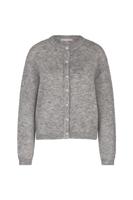 Bibi mohair cardigan - grey melange - 13140