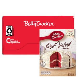 Betty Crocker - Red Velvet Cake Mix - 6x 425g