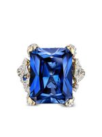 Anabela Chan bague Kashmir Cendrillon en or vermeil 18ct - Bleu