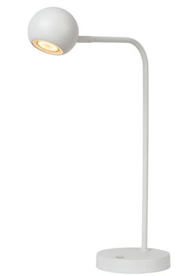 Lucide COMET - Oplaadbare Bureaulamp - Accu/Batterij - LED 3 StepDim - 1x3W 2700K - Wit Lucide COMET - Oplaadbare Bureaulamp - Accu/Batterij - LED 3 StepDim - 1x3W 2700K - Wit