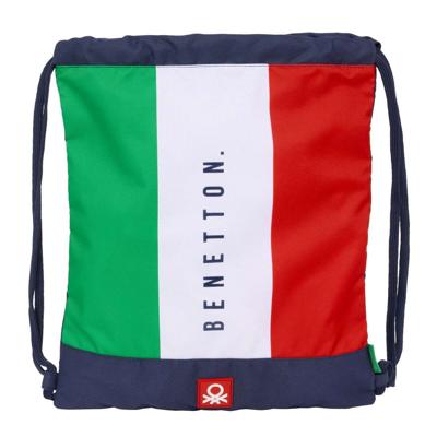 Rugtas met Koordjes Benetton Flag Marineblauw 35 x 40 x 1 cm