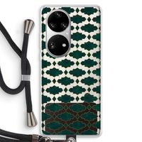 Moroccan tiles: Huawei P50 Pro Transparant Hoesje met koord