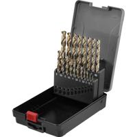 TOOLCRAFT TO-9913155 HSSE-Co 5 Metaal-spiraalboorset 19-delig DIN 338 Cilinderschacht 1 set(s)