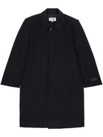 MM6 Maison Margiela manteau en laine vierge à simple boutonnage - Noir