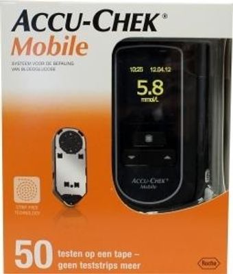 Accu Chek Mobile en 50 testen op tape (1 st)