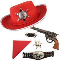 Cowboy verkleedset voor kinderen met hoed