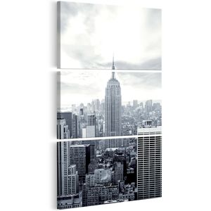 Schilderij - New York: Empire State Building , 3 luik