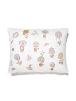 Atelier Choux Circus-print satin cushion - Blanc