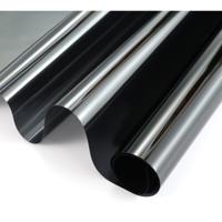 Raamfolie zonwerend - 3x rollen - semi transparant/carbon - 60 cm x 2 meter - statisch